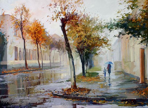 Картина «Осенняя прогулка»