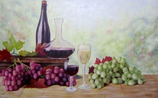 Картина Натюрморт с виноградом 2011