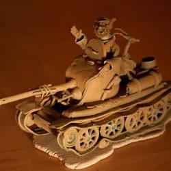 Скульптура "Танк и танкисты"