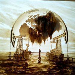 Картина нефтью из серии "Нефтедобыча"