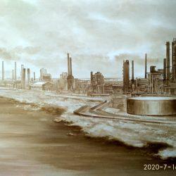 Картина "Нефтеперерабатывающий комплекс"