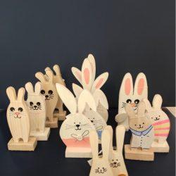 Кролики (зайки) деревянные