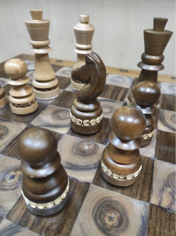 Шахматы (декор в технике "сожская скань")
