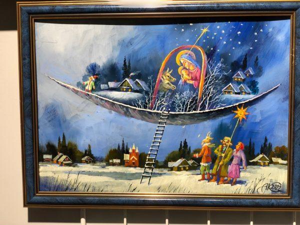 Картина "Рождественская лодка"