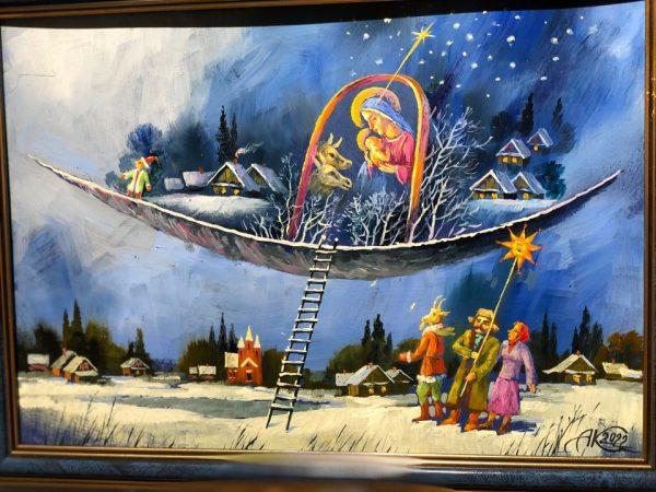 Картина "Рождественская лодка"