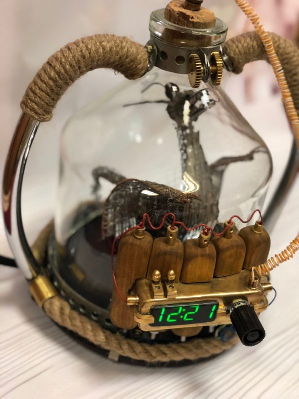 Светильник-часы "Дракон"