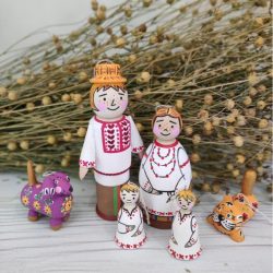 Набор деревянных игрушек "Белорусская семья"