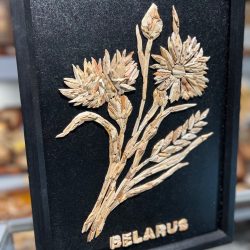 Панно "Васильки. Belarus" (деревянная мозаика)