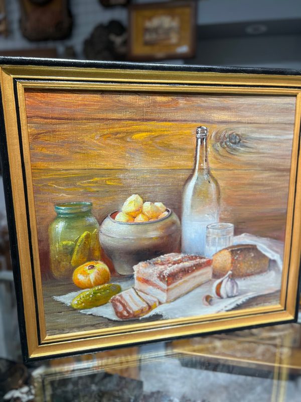 Картина "Сало с хлебом"