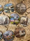 Игрушка елочная на бересте с видами Минска