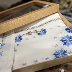 Комплект столовый с васильками