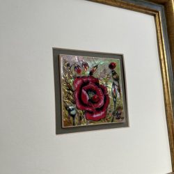Картина на перламутре Мак