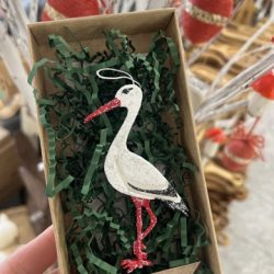Аист (ватная игрушка)