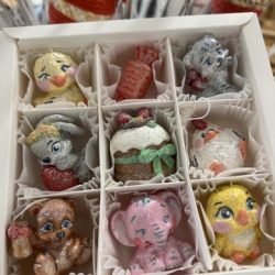 Набор игрушек пасхальный из ваты