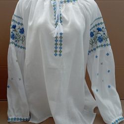 Блуза женская с васильками