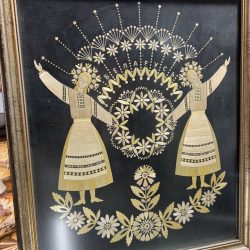 Панно (аппликация соломкой)