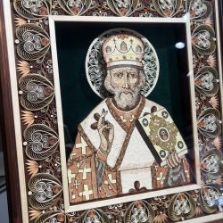 Икона Николай Чудотворец (сожская скань)
